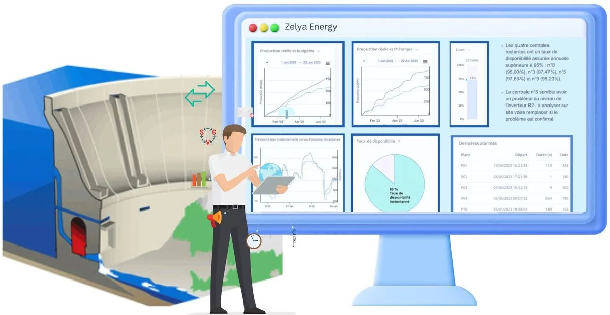 IT support for hydro management: integration of SCADA data and dashboards