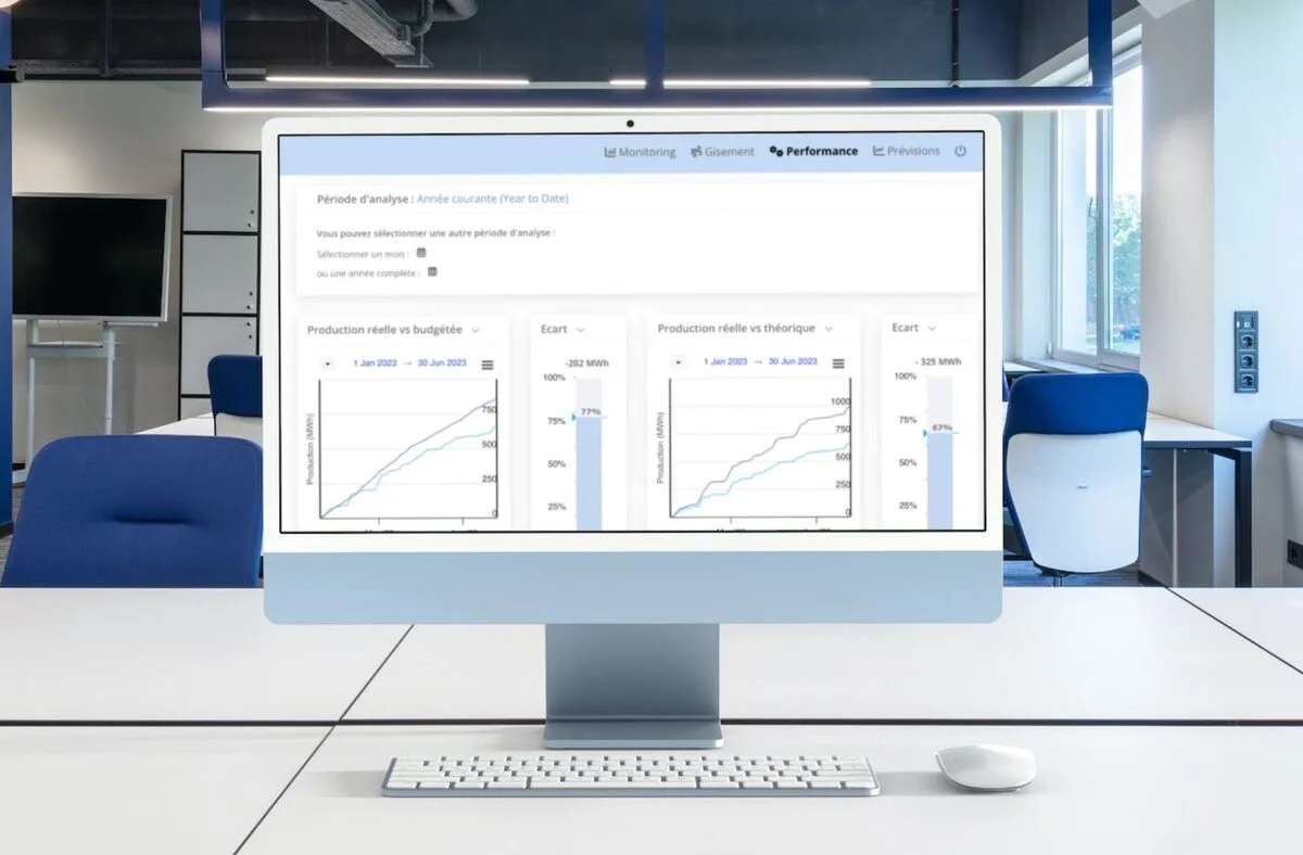 Online management applications for photovoltaic solar parks